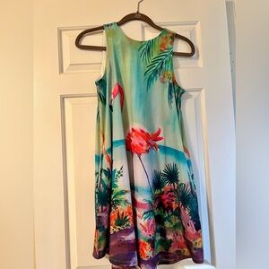 Ellen Negley Flamingo Dress Size Petite Small